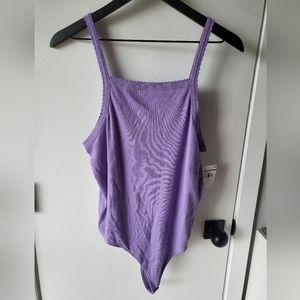 Bp Womens Cotton Ribbed Bodysuit Size XL